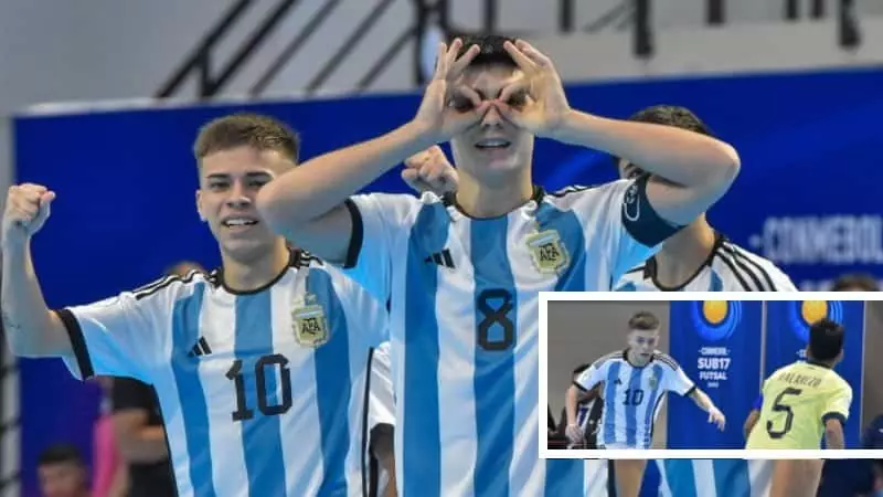 Argentina's youth in the semis of the futsal