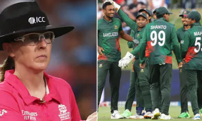 For the first time in history, Bangladesh played a match under the umpiring of a woman