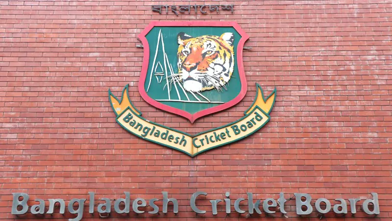 Bangladesh Cricket Board Logo On Wall
