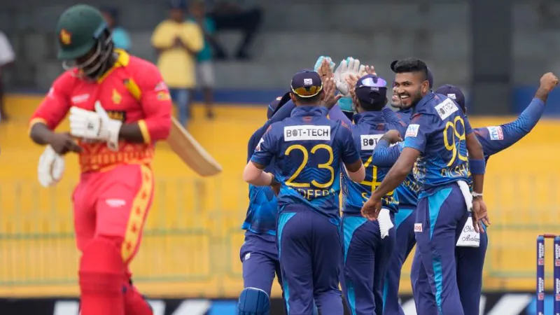 Srilanka win 2nd match against Zimbabwe