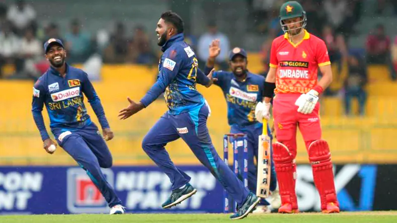 Srilanka defeated Zimbabwe