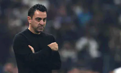 Xavi Harnandez after defeated el clasico