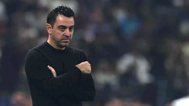 Xavi Harnandez after defeated el clasico