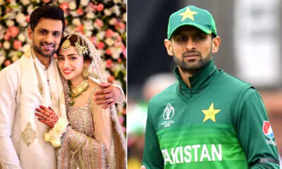 Shoaib Malik with new wife Sana Javed