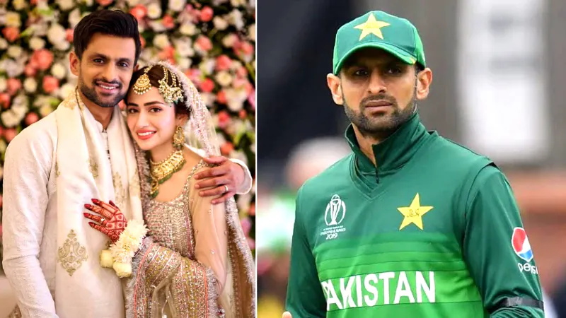 Shoaib Malik with new wife Sana Javed