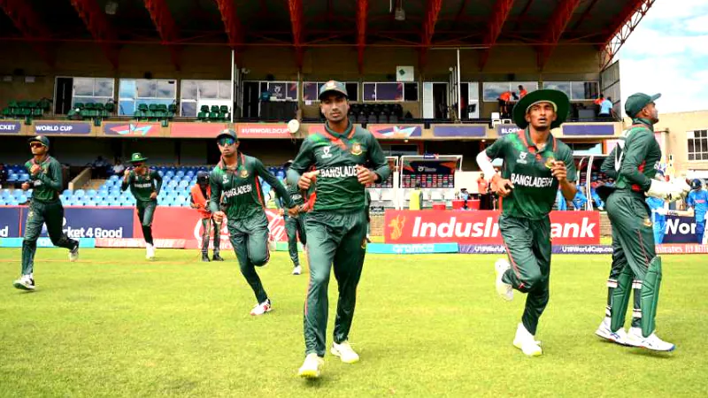 Bangladesh u19 team entering in ground: u19 world cup 2024