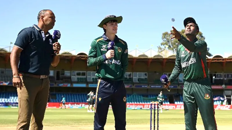 Ban vs Ire u19 world cup match toss