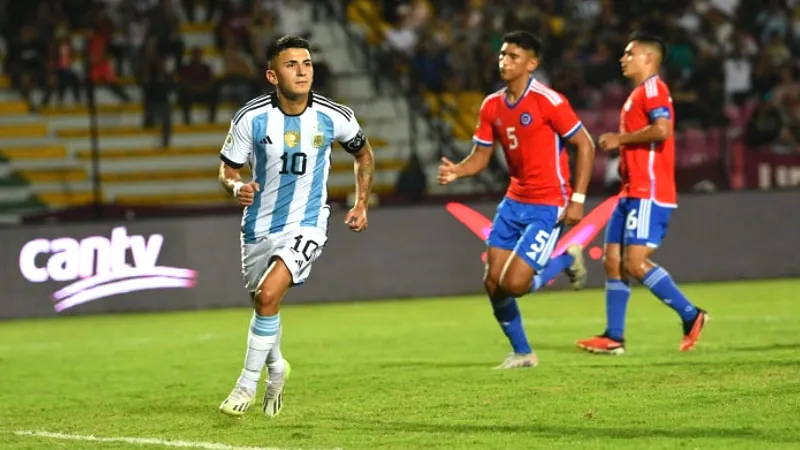 Argentina u23 defeated Chile in pre-olympic