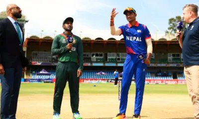 Ban and nepal u19 match toss