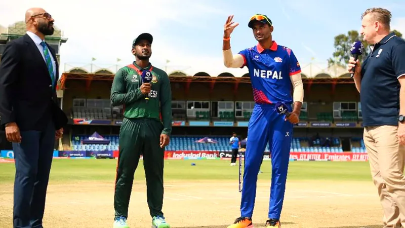 Ban and nepal u19 match toss