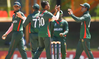 Bangladesh Under 19 players celebration