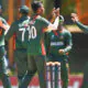 Bangladesh Under 19 players celebration