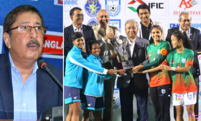 Saff joint champions and general secretary Anwarul Hauqe Helal