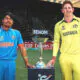 India vs Australia with trophy u19 world cup 2024