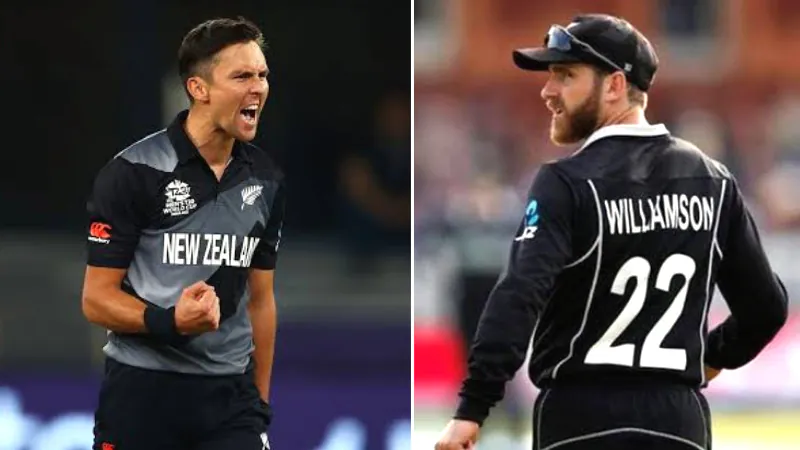 Trent Boult and Kane Williamson