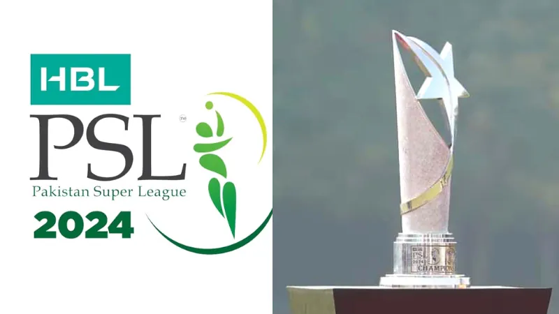 Psl 2024 logo and trophy