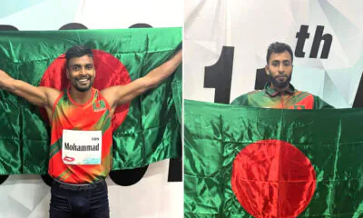 Athletes Jahir Rayhan and Mahfuzur Rahman