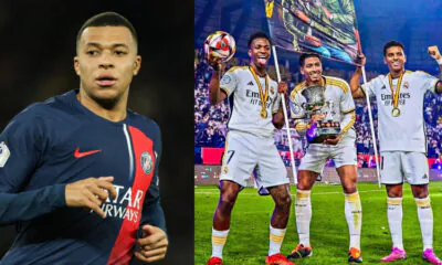 Mbappe with rodrygo, vinicius & bellingham