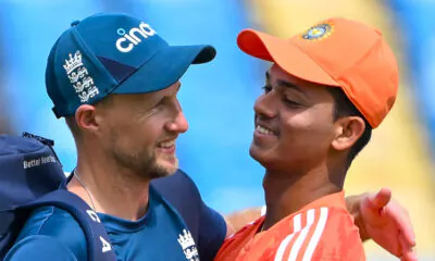 Joe Root and Yashasvi Jaiswal