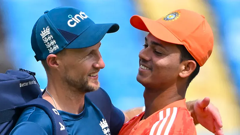 Joe Root and Yashasvi Jaiswal