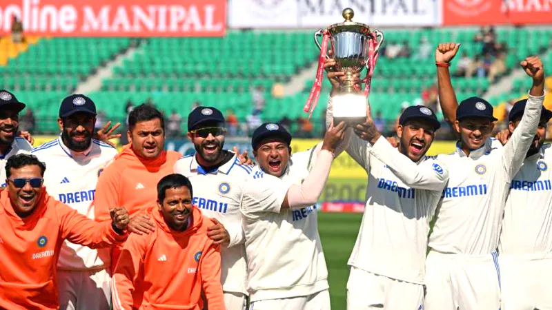 India won test series by beat England