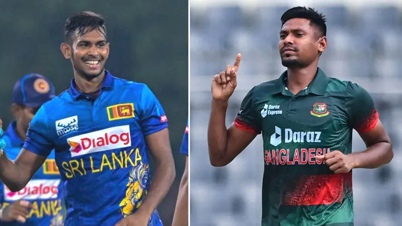 Matheesha Pathirana and Mustafizur Rahman