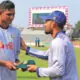 Nahid Rana takes debut cap from Nazmul Hossain Shanto