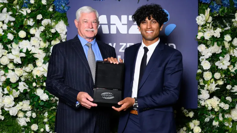 Rachin Ravindra won the New Zealand cricketer of the year award