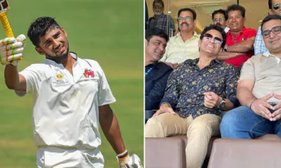 Sarfraz Khan's brother broke Sachin's record in front of him