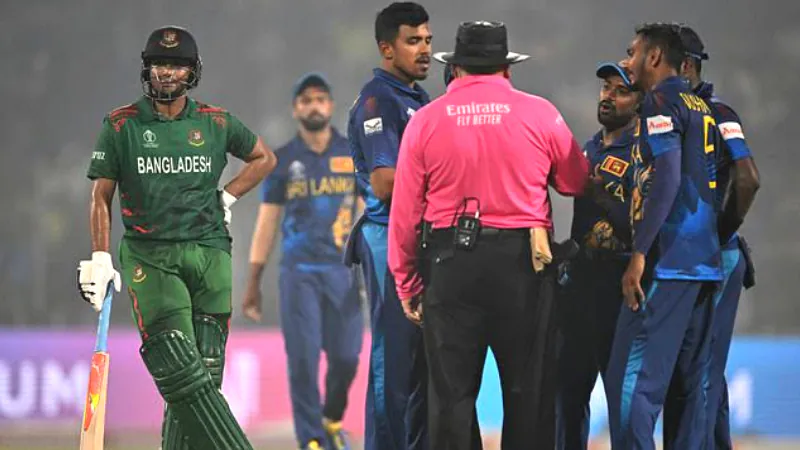 cricketers argue with umpire