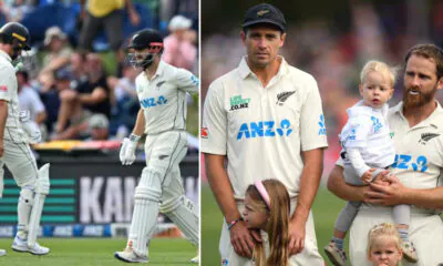 kane Williamson and Tim Southee 100th test