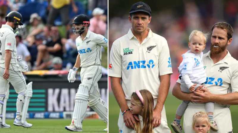 kane Williamson and Tim Southee 100th test