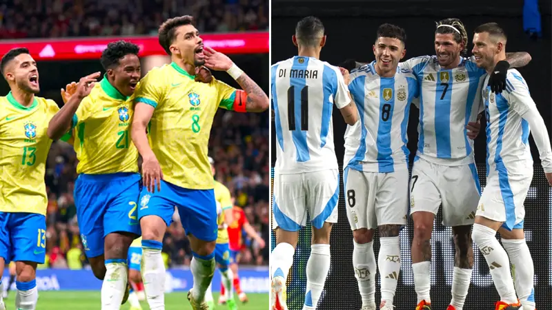 Argentina holds the top position in the ranking, where is Brazil?