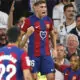 Barcelona goal celebrate against Real madrid