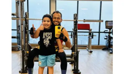 Mushfiq shared a picture with his gym partner