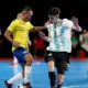 Brazil at the top of the futsal ranking, Argentina in what place?