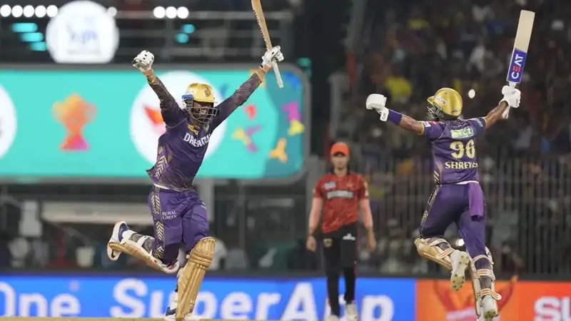 KKR Victory over SRH to secure third IPL Trophy