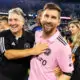 Lionel Messi with Inter Miami Coach Gerardo Martino