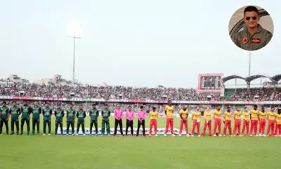 One minute silence in memory of Asim Jawad in Bangladesh-Zimbabwe match