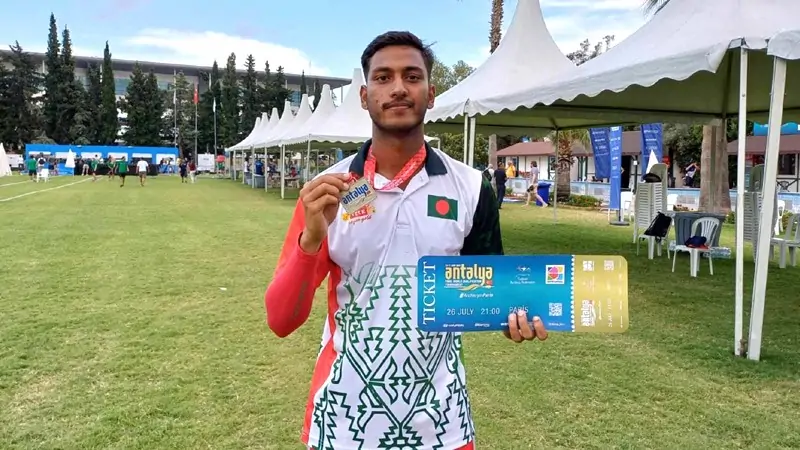 Archer Sagar of Bangladesh got the ticket to play directly in the Olympics