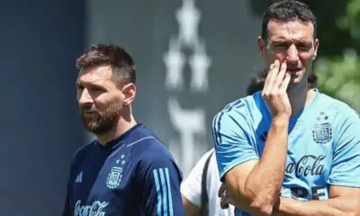 Lionel Messi and Lionel Scaloni