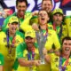 Australia men's cricket team with odi worldcup trophy