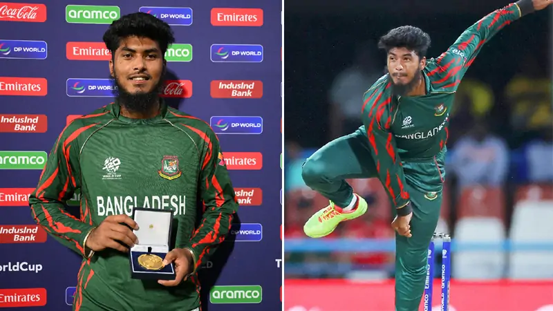 Rishad is the only Bangladeshi in the best eleven of the World Cup