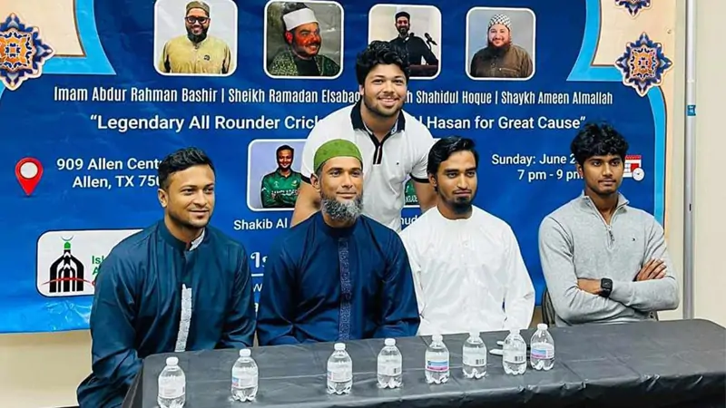 Shakib-Riyad raised funds for the construction of a mosque in the United States