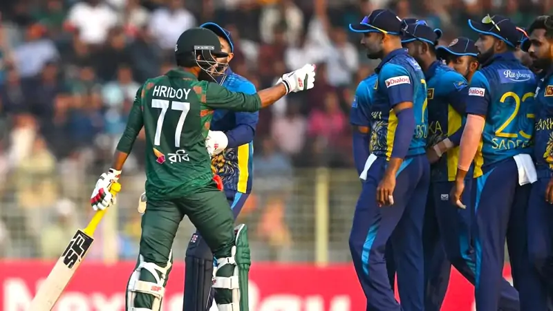 Who is ahead in Bangladesh vs Sri Lanka match