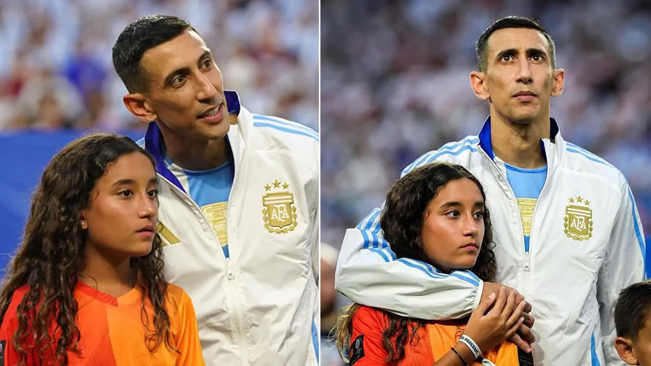 Daughter's emotional message on Di Maria's farewell