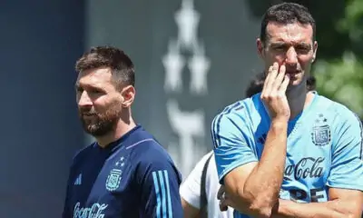 Lionel Messi and Lionel Scaloni