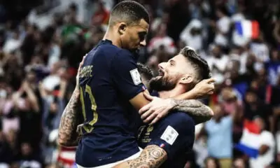 Kylian Mbappe and Olivier Giroud