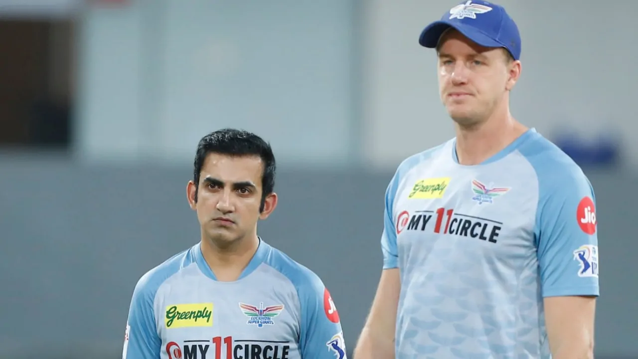 Gautam Gambhir and Morne Morkel