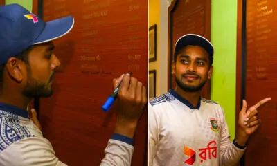 Mehidy Hasan Miraz registers his name on the Rawalpindi Cricket Stadium honours board